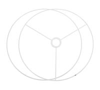 AUTSUPPL Anneau Abat-jour Rond DIY Cadre Abat-jour avec Douille Support Luminaire Suspendu Polyvalent pour Lampe de Table Lampadaire et Suspension