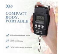 AUTSUPPL Balance de Bagages Portable avec Ruban à Mesurer Balance Suspendue Multifonction pour Cuisine et Voyage Écran LCD Rétroéclairé Poignée Inox Ergonomique Compacte et Précise