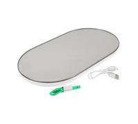 AUTSUPPL Balance de Voyage Portable Mini Électronique avec Verre Précision Élevée et Affichage LED Pèse-personne Compact pour Domicile et Déplacement