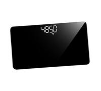 AUTSUPPL Balance Poids Corporel Numérique Rechargeable Portable Mini Miroir Antidérapant avec Surface Compact et pour Maison et Voyage