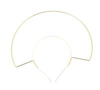 AUTSUPPL Bandeau Halo Doré en Fer, Accessoire Cheveux Créatif et Facile à Porter, pour Engagements et Diy, Style Unique et Simple pour Festivals et Déguisements