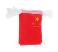 AUTSUPPL Bannière Chinoise Rouge en Polyester 1 Set 30 Pièces 10 Mètres pour Décoration de Fenêtre ou Salle de Classe Usage Polyvalent Design Festif Facile à Combiner