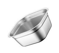 AUTSUPPL Bassine Acier Inoxydable Multifonctionnelle Grand Bassin Carré pour Lavage Légumes Préparation Soupe Cuisine et Cantine Surface Lisse Facile à Nettoyer Robuste
