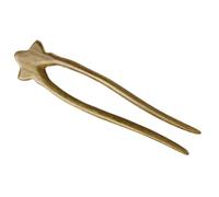 AUTSUPPL Bâtonnets à Cheveux en Bois Vert Émeraude de U Décoration Étoile, Fourche à Cheveux pour Chignons, Accessoire Élégant pour Mariage et Usage Quotidien, Épingles Françaises