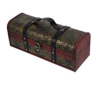 AUTSUPPL Boîte Bois pour Bouteille de Vin Rouge avec Doublure Rangement Sécurisé et Portable Coffret Cadeau Vintage pour Amateurs de Vin pour Transport et Présentation