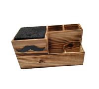 AUTSUPPL Boîte de Rangement Barbier Multifonction Bois pour Ciseaux et Outils de Coiffure Support Ciseaux Robuste et Léger Capacité pour Salon et Barbershop Organisateur Couleur