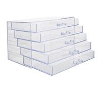 AUTSUPPL Boîte De Rangement En Acrylique Transparente Pour Outils De Manucure, Contenant Pour Décors D’ongles, Tiroirs Superposés, Organiser Bureau Et Salon De Beauté