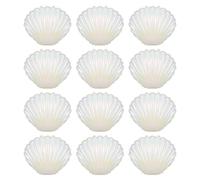 AUTSUPPL Boîtes à Bonbons et Rangement de Petits Bijoux 30 de Coquillage Blanc en Pp pour Emballage de Bonbons lors de Fêtes Joyeuses et Dîners de Mariage