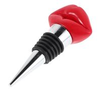 AUTSUPPL Bouchon de Bouteille de Vin Rouge en Alliage D'aluminium Joint Hermétique pour Préserver la Fraîcheur, Design Européen Créatif de Lèvres, pour Décoration de Maison et Occasions