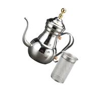 AUTSUPPL Bouilloire Acier Inoxydable avec Filtre Infuseur et Col de Cygne Long Théière à Café Domestique Légère pour Bureau et Maison Versement Précis sans Goutte Finition Raffinée