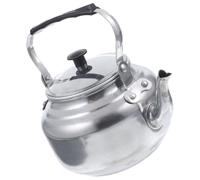 AUTSUPPL Bouilloire Vintage en Alliage d'Aluminium 18Cm avec Filtre Intégré Petite Théière Noire Compatible Cuisinière à Induction pour Infuser le Thé et Chauffer L'Eau