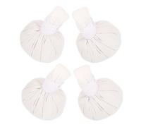 AUTSUPPL Boules de Massage Aromathérapie Lot de 4 aux Herbes Thaïlandaises en Coton Blanc pour Thérapie par Chaleur pour Spa Détresse Usage Corps Entier