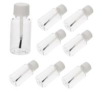 AUTSUPPL Bouteilles Vides pour Vernis à Ongles 8 Pièces Flacons Rechargeables 20Ml avec Brosse Récipient Transparent pour Huiles Essentielles Création de Vernis Personnalisé Salons Déplacements