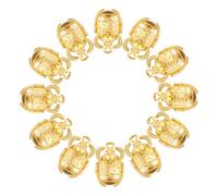 AUTSUPPL Breloques Scarabées en Métal Doré 20 Pièces - Charms Création Bijoux DIY pour Colliers, Bracelets et Porte-clés - Petit Pendentif Scarabée Vintage pour Loisirs Créatifs Artisanaux