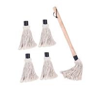 AUTSUPPL Brosse Barbecue Coton Naturel Remplaçables Brosse de Cuisine Légère et Résistante pour Badigeonner Huile et Sauce Cuisine et Grillades