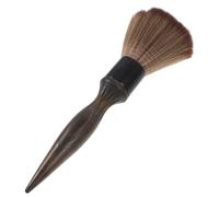 AUTSUPPL Brosse de Cou Barbier Brosse Plumeau de Coupe de Cheveux Poils en Fibre Souple Manche en Bois Outil de Coiffure pour Coiffeur Usage Professionnel et Domestique