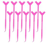 AUTSUPPL Brosse Y Polyvalente 3 Fonctions Outil Professionnel pour Rehaussement des Cils, Séparateur Naturel Confortable 10 Pièces pour Maquillage des Yeux Féminin