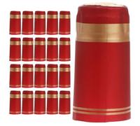 AUTSUPPL Capsules Thermorétractables Diamètre 30 Mm pour Bouteilles de Vin Rouges Décoratives en Pvc Pack de 50 Pièces, Film Compact pour Emballage et Conservation
