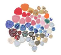 AUTSUPPL Carreaux de Céramique pour Loisirs Créatifs de Galets Irréguliers, Matériau DIY Coloré et Moderne pour Fabrication de Mosaïques, 1 Paquet