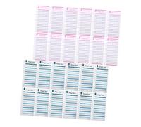 AUTSUPPL Cartes Budgétaires Portables 24 Feuilles Fiches de Consommation d'Argenté Liquide Recharge A6 à 6 Anneaux pour Suivi des Dépenses Adapté à la Maison Voyage Affaires