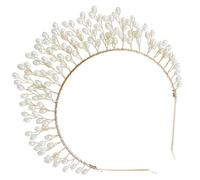 AUTSUPPL Coiffe de Mariée en Alliage Or Diadème Portable pour Chignon de Mariage Chic et Accessoire Cheveux Élégant pour Engagement et Cérémonie