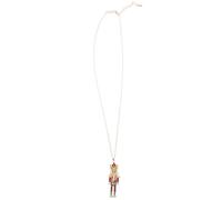 AUTSUPPL Collier Pendentif Casse-noisette pour Fêtes de Noël Design Original avec Zircone Collier Émaillé Discret et Élégant