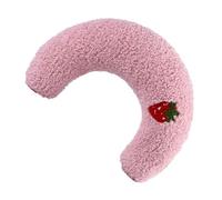AUTSUPPL Coussin de U pour Chaton en Polyester Rose, Oreiller Doux et Confortable pour Protéger Le Cou et Assurer Un Sommeil Profond et Sécurisé