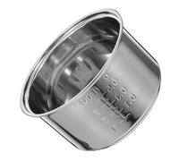 AUTSUPPL Cuve Intérieure pour Cuiseur à Riz INOX, 1,6 L en Acier Inoxydable | Compatibilité, Distribution Thermique, Nettoyage Facile, Argenté, pour Cuisson Variée