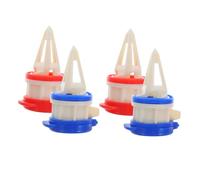 AUTSUPPL Doseur Verseur Boisson Boîte 4pcs Rouge et Bleu, Extension Bouche Plastique Alimentaire Couvercle, Réutilisable pour Lait et Jus, Ustensile la Cuisine Pratique pour Conserver