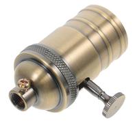 AUTSUPPL Douille de Lampe Vintage E26/e27 en Aluminium Finition Bronze Vert Socle de Douille pour Ampoule à Vis Support de Lampe pour Plafonnier Kit de Réparation Solide pour Éclairage