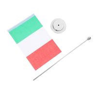 AUTSUPPL Drapeau de Table Italie avec Support en Polyester et Fer, Design Italien Unique, Facile à Enlever, pour Décoration de Bureau et Hôtel