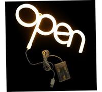 AUTSUPPL Enseigne LED Néon Open Lumineuse Ambiance Bar Décor Mural USB Batterie Pour Fête