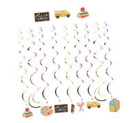 AUTSUPPL Ensemble De Ballons D'Ouverture Saison Décorations De Rentrée Scolaire Bannière De Rentrée Suspendue Bannière De Porte Décorations De Fête Scolaire
