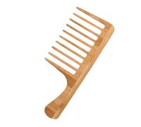 AUTSUPPL Ensemble de Peignes à Cheveux en Bambou Marron Dents Larges pour Hommes, Motif Texturé Chic, pour Coiffures Rétro et Coiffage Professionnel