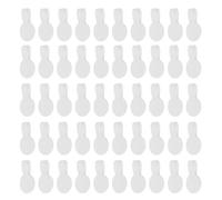 AUTSUPPL Étiquettes Autocollantes pour Bijoux 100 Pcs Petites Étiquettes Blanches Rondes Papier Robuste Auto-adhésif pour Affichage Prix Bagues Colliers Boucles D’oreilles Polyvalentes