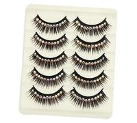 AUTSUPPL Faux Cils Pailletés Strass 10 Paires Effet Volumineux Rigides Pour Femmes Usage Scène Spectacle Maquillage Yeux Noirs Phosphorescents