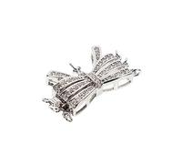 AUTSUPPL Fermoir Collier Brillant pour Bijoux Faits Main Crochet Élégant pour Perles Accessoire pour Bracelets et Colliers Facile à Utiliser Design Mode Polyvalent