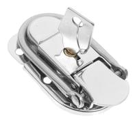 AUTSUPPL Fermoir Métallique de Valise à Bascule 3004 Rond Cadenas, Loquet de Fermeture pour Bagages et Boîtes, Boucle à Moraillon Robuste pour Voyage Sécurisé