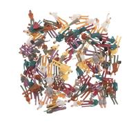 AUTSUPPL Figurines Miniatures de Personnes Échelle 1:75 Peintes à Main | Bases Solides Renforcées Stables, Variété de Poses, Création Rapide de Scènes, Adaptées aux Stations et Parcs