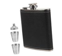 AUTSUPPL Flasque Whisky Acier Inoxydable Portable Étanche avec Bouchon Hermétique pour Camping Randonnée et Plein Air Flasque Hanche Homme Robuste et Légère