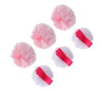 AUTSUPPL Houppettes à Maquillage Poudre 6 Pièces Petit Format Éponge Douce pour Visage Femmes Usage Quotidien Cosmétique Accessoire