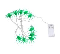 AUTSUPPL LED Guirlande Halloween LED Araignée Verte Lampes Décoration Fête Halloween Luminaire Créatif pour Mur Fenêtre Plafond Événement