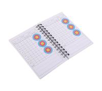 AUTSUPPL Livre de Score de Tir à l'arc, Feuilles de Score de Compétition de Tir à l'arc, Cahier à Spirale, Coque Plastique, Papier, Organisation Compacte, Construction Résistante,
