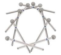 AUTSUPPL Lot de 10 Embouts de Polissage en Carbure de Silicium pour Ongles, Prise Ergonomique, Coupe Solide, pour Manucure Russe et Retrait des Cuticules