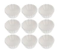 AUTSUPPL Lot de 1000 Caissettes en Papier Cuisson de Muffins et Cupcakes Rondes Blanches, Papier Alimentaire Résistant la Graisse, Jetables, pour Mariages et Célébrations