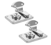 AUTSUPPL Lot de 2 Loquets Vintage à Moraillon Serrure, Ensemble Charnière et Loquet pour Valises, Protection Sécurisée, Design Antique Élégant, Utilisation Polyvalente pour Bagages