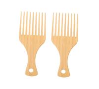 AUTSUPPL Lot de 2 Peignes à Dents Larges en Bambou, Insertion Huile Stylisation Dosser, Peigne Démêloir pour Hommes, Usage Quotidien
