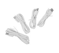 AUTSUPPL Lot De 4 Câbles De Recharge USB Pour Hydropulseur Sans Fil, Blanc, Pour Usage Domestique Et En Voyage