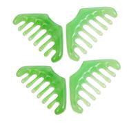 AUTSUPPL Lot De 4 Peignes De Massage En Cire D'Abeille Peignes De Grattage Cuir Chevelu