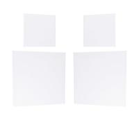 AUTSUPPL Lot de 4 Toiles Carrées Tendues en Coton et Bois Massif, Cadre Solide et Pratique pour Peinture à L'huile, pour Artistes Professionnels et Travaux Manuels